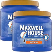 MAXWELL HOUSE The Original Roast Medium Roast Ground Coffee 30.6 oz Canisters (Pack of 2)
