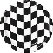 Creative Converting Black and White Check Paper Plates, 24 ct