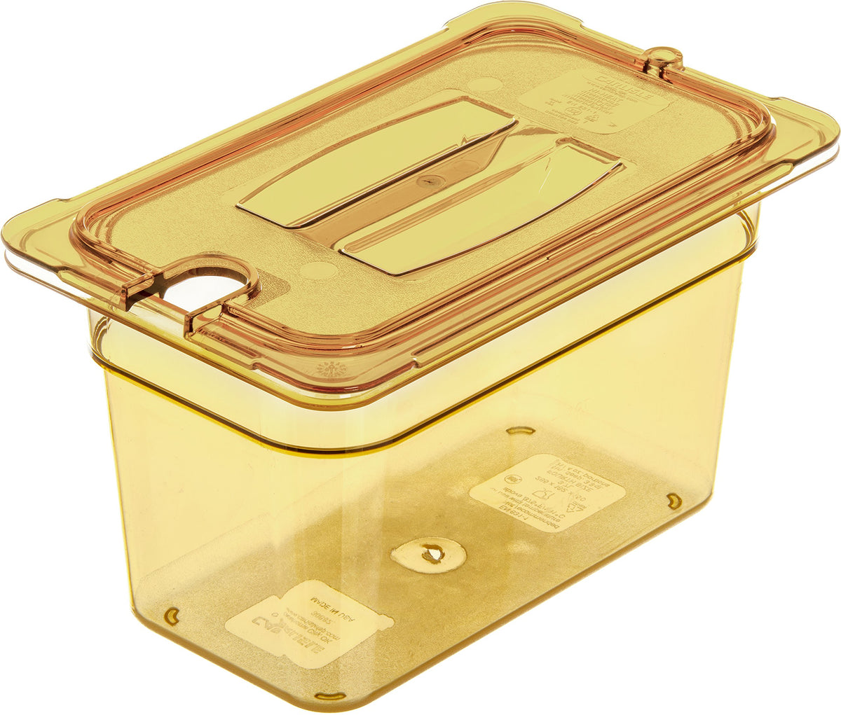 Carlisle FoodService Products Fourth Size 1 pack / Amber / 6" Deep Storage & Transport