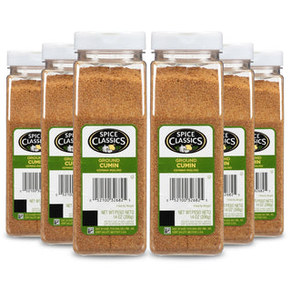 Ground Cumin by Spice Classics – 14 Ounce (Pack of 6)