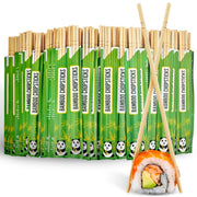 Disposable Bamboo Chopsticks (50 Count) by Stock Your Home – 50 Pack, Bamboo, Green, Pack of 50, Model 2571