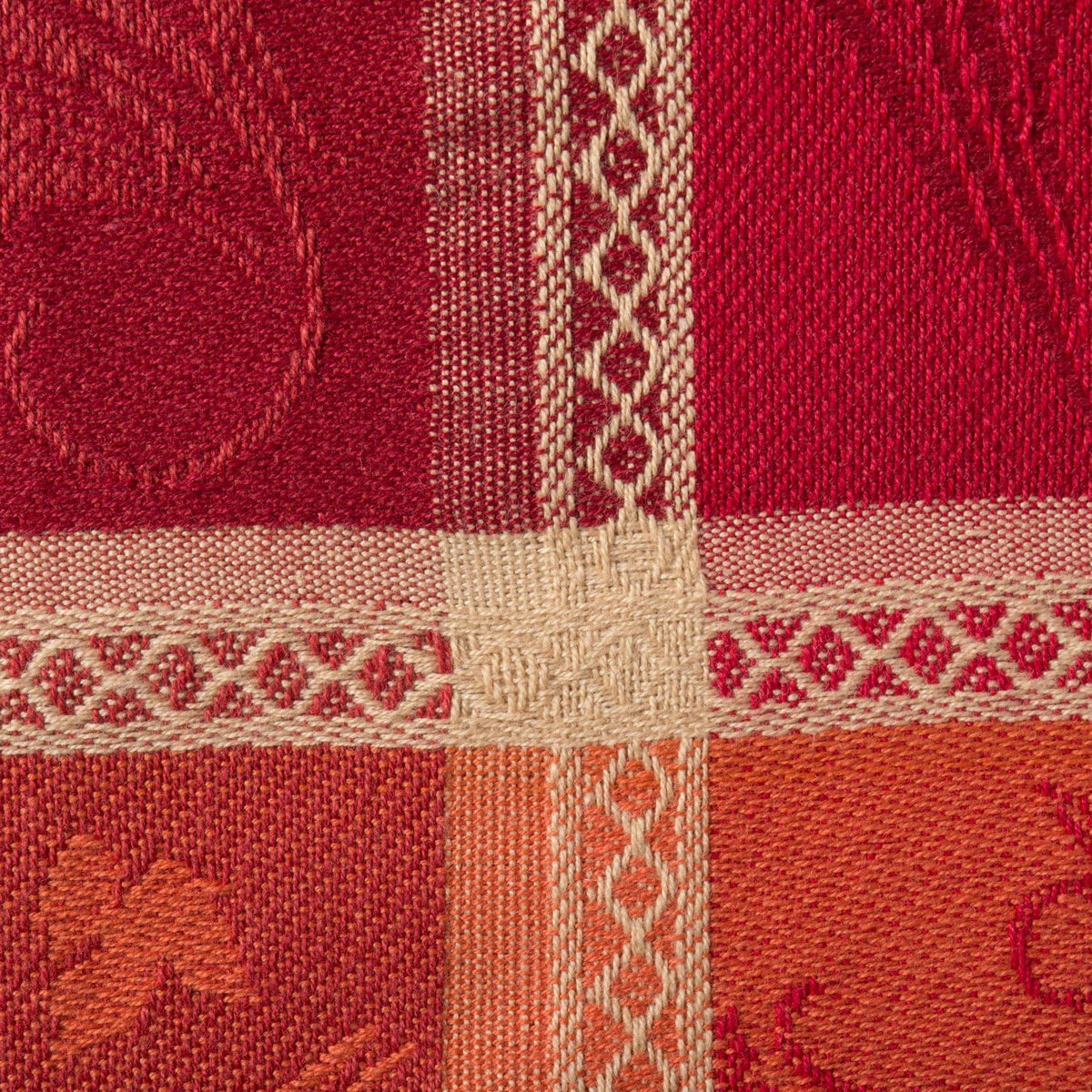 DII Harvest Wheat Jacquard Napkins, 20x20 Inch Cotton, Burnt Orange Pumpkin Vine, Set of 6
