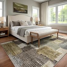 Oriental Weavers Gemma GEM01 Area Rug - 9'10" x 12'6" - Green/Brown - Modern, Contemporary - for Living Room, Family Room, Dining Room, Bedroom
