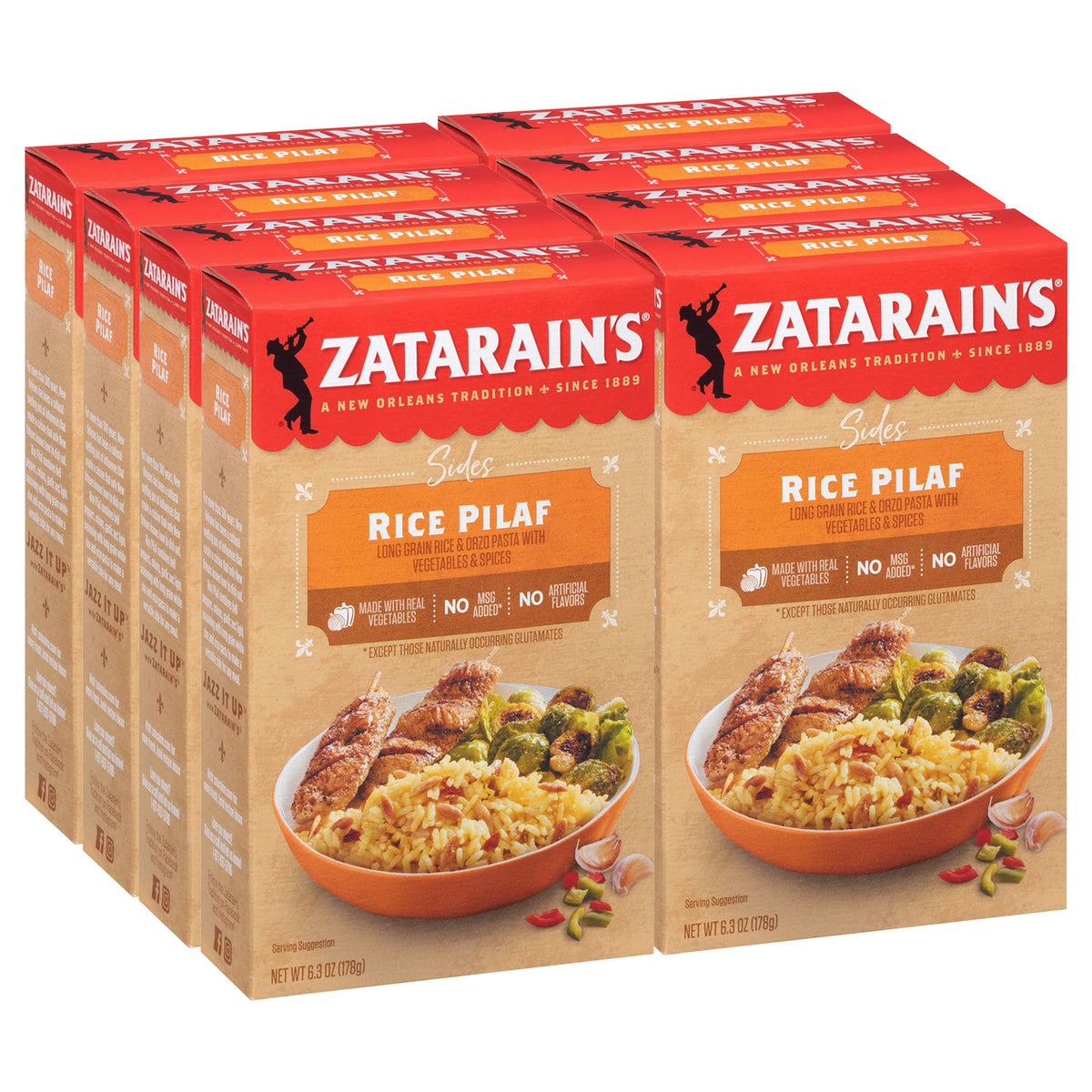 Rice Pilaf by Zatarain's – 6.3 Ounce (Pack of 8), Pack of 8