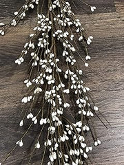 Gorgeous Primitive Cream/Off-White 55 Inch Pip Rice Berry GARLAND Flexible/ Bendable