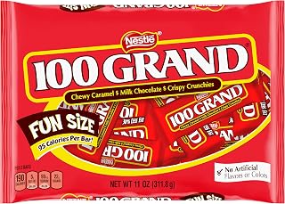 Nestle 100 Grand Fun Size Bag, 11 oz (Pack of 12)