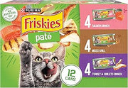 Purina Friskies Wet Cat Food Pate Variety Pack, (24) 5.5 oz Cans