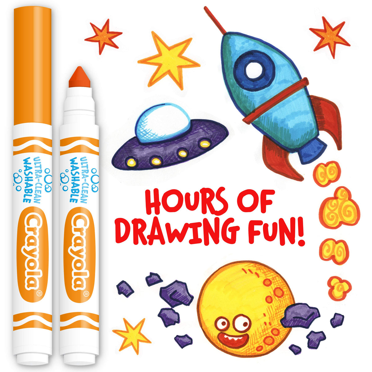 Crayola Orange / 12 Count (Pack of 1) / classic Coloring Pens & Markers