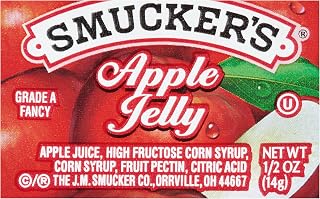 Smucker's Apple Jelly Portion Control, 0.5 Ounce (Pack of 200)