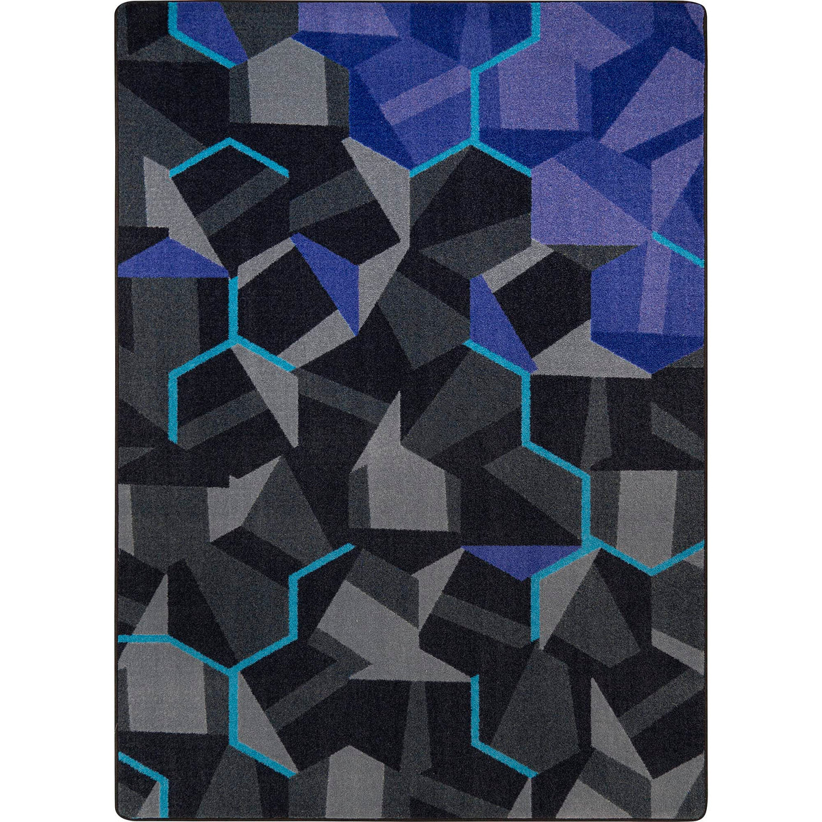 Stealth 10'9" x 13'2" Area Rug in Color Violet by Joy Carpets – 10'9" x 13'2" (Rectangular), Nylon, Violet, Model 2134G-03