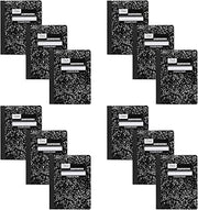 Mead Composition Notebook, 12 Pack, College Ruled Paper, 7-1/2" x 9-3/4", 100 Sheets per Comp Book, Black Marble (38111)