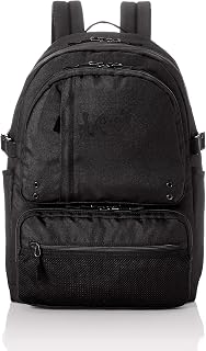 Lee Backpack, Embroidered Logo, Many Pockets, Lightweight, Multi-functional, Can Store Laptops, Black