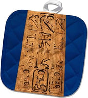Egypt, Temple of Luxor, Hieroglyphics, Obelisk of Ramesses II-AF14 PRI0020 - Prisma 8x8 Potholder