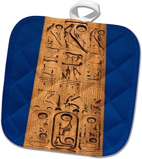 Egypt, Temple of Luxor, Hieroglyphics, Obelisk of Ramesses II-AF14 PRI0020 - Prisma 8x8 Potholder