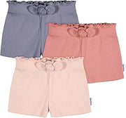 Gerber Baby Girls' Toddler 3-Pack Pull-on Knit Shorts