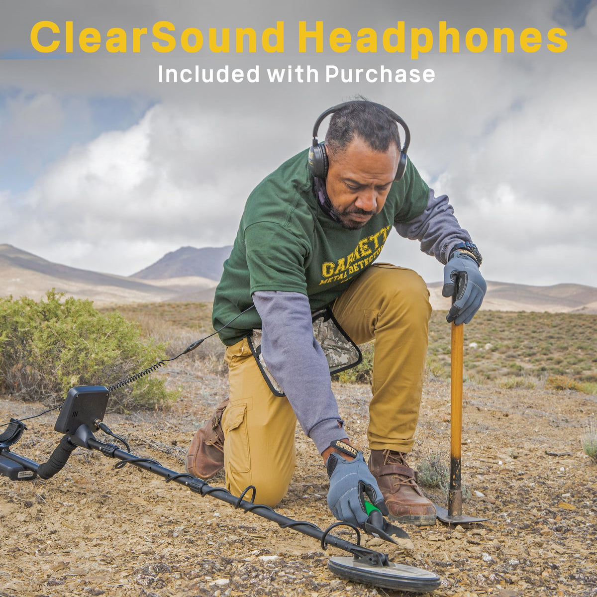 Garrett - - Gold Metal Detector for Adults - High Frequency 48 kHz Metal Detector for Gold - Made in USA - Wired Headphones Included by Garrett Metal Detectors – Model Goldmaster