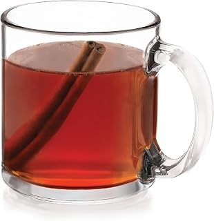 Libbey Robusta Glass Mugs, Set of 4,13 ounce