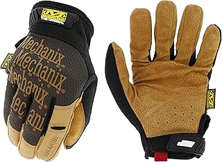 Mechanix Wear Original Leather Work Gloves, Brown/Black, Large