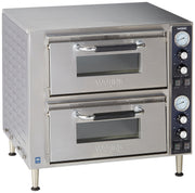 Waring Double Deck - Dual Chamber / Silver / Dual Door Convection Ovens