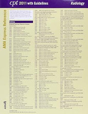 CPT 2011 Express Reference Coding Card Radiology/Er