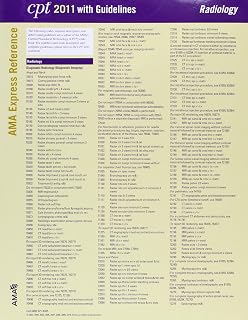 CPT 2011 Express Reference Coding Card Radiology/Er