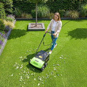 13" Artificial Turf Sweeper by Steelite – Stainless Steel, green and gray, Model AZDG935