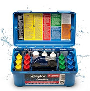 Taylor Technologies K-2005 DPD, 9-in-1 Complete Pool Test Kit | Tests Free & Total Chlorine, Bromine, pH, Acid/Base Demand, Alkalinity, Calcium Hardness & Cyanuric Acid
