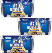 SC Johnson Glade Candle Jar, Air Freshener, Fall Night Long, 3.4 Oz, (Fall Night Long, 2 Count, Pack of 3)