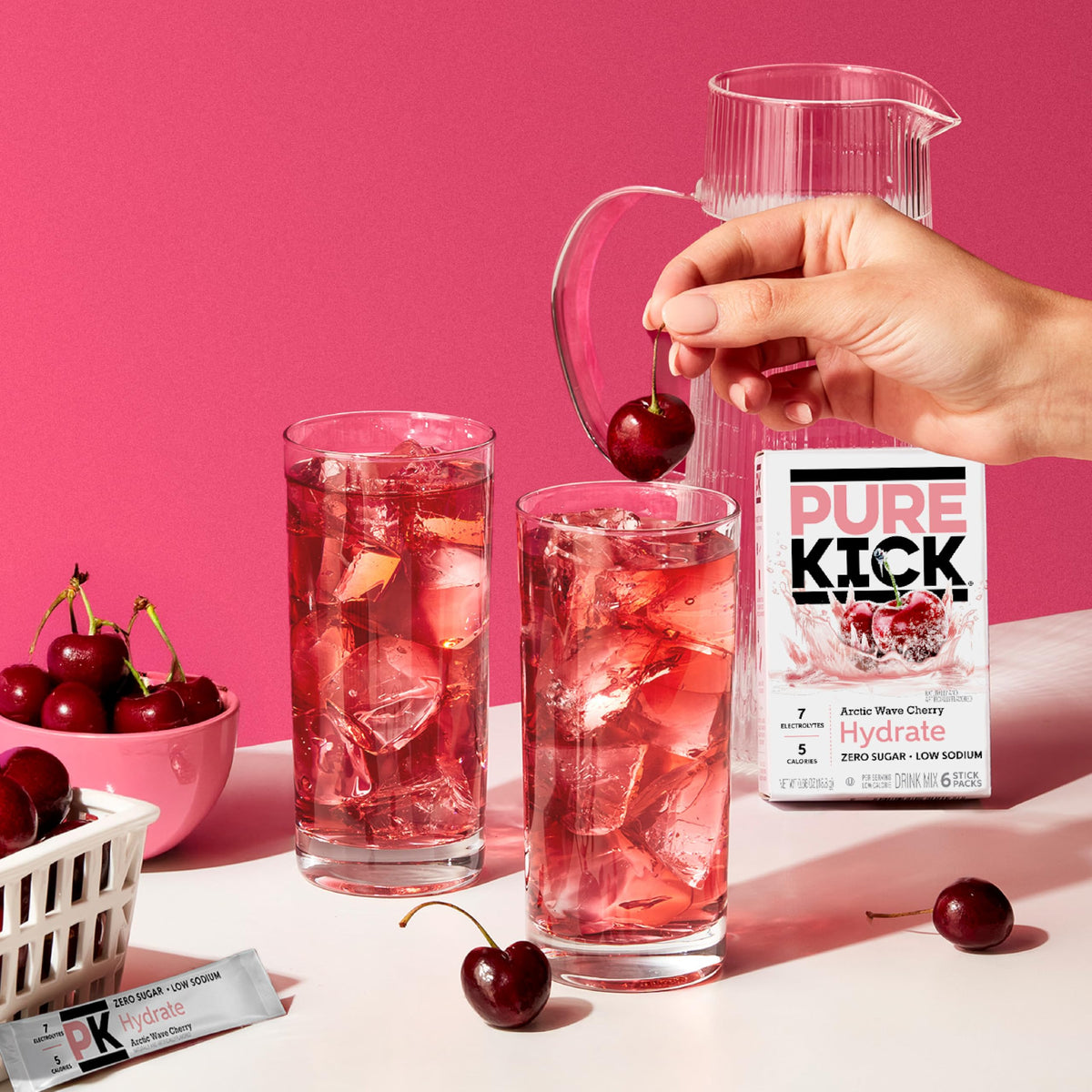 Hydration Singles To Go Drink Mix by PURE KICK – 0.11 Ounce (Pack of 72)