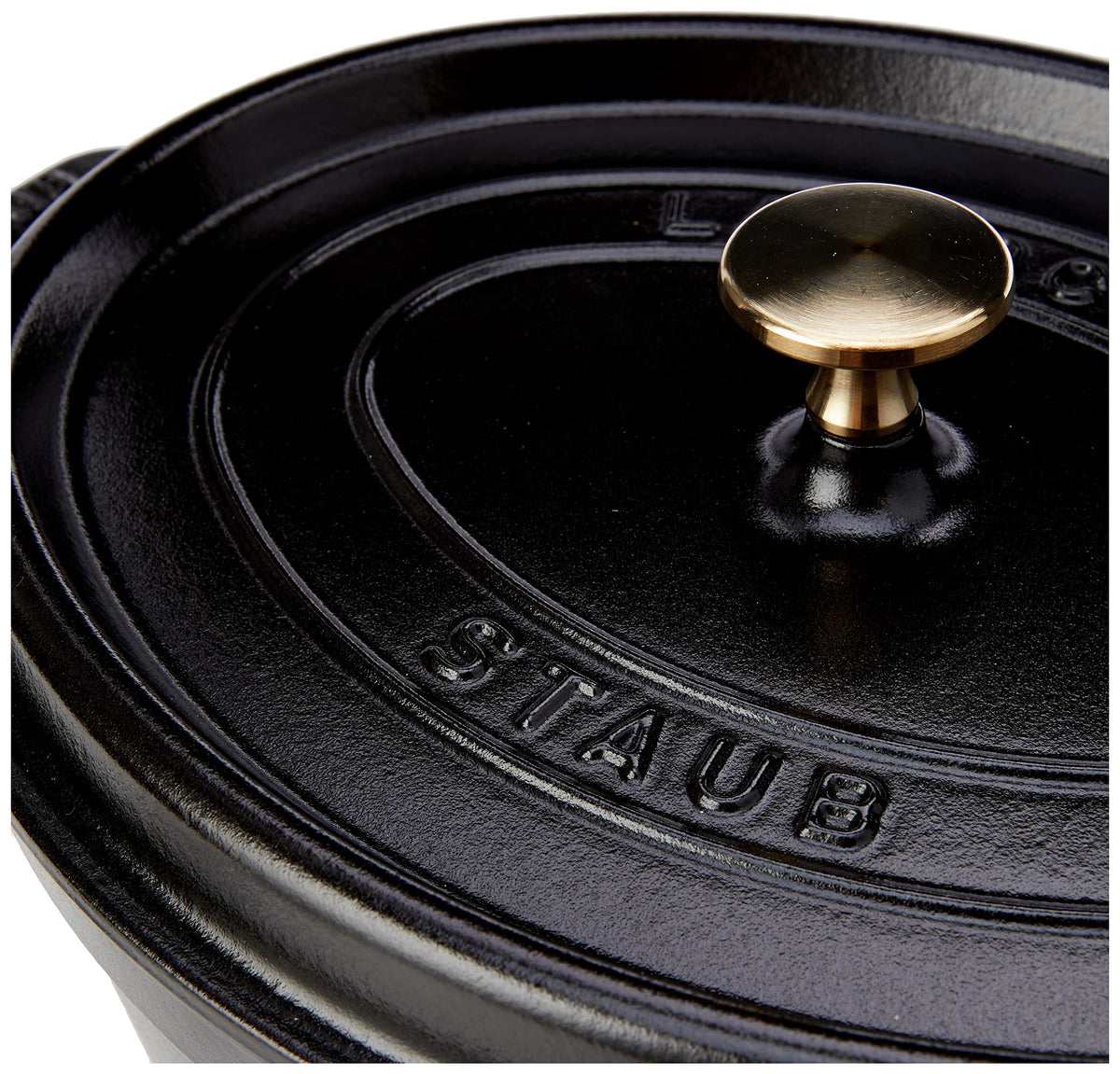 4.25-Quart Oval Cocotte by STAUB – 4.25 quarts, 4.2 liters, Cast Iron, Black, Model 40509-315-0