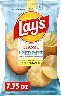 Lay's Potato Chips, Lightly Salted Snacks, 7.75oz Bag