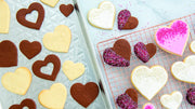 Nordic Ware Embossed Heart / Half Sheet / Silver Baking & Cookie Sheets