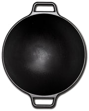BOLD 14 Inch Seasoned Cast Iron Wok; Design-Forward Cookware & Tempered Glass Lid (12 Inch) by Lodge – 14", Tempered Glass, Black