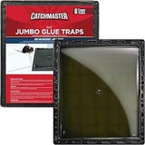 Catchmaster Jumbo Rat & Mouse Glue Traps 6 Pack, XL Heavy Duty Sticky Traps | Extra Large Glue Trays For Rats, Mice, Snakes & Spiders, Ready To Use Rat Traps Indoor For Home, Garage & Basement