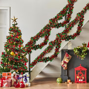 Commercial 50 Ft Christmas Tinsel Garland Red and Green Metallic Twist Garland Decoration Shiny Christmas Tree Hanging Garlands Ornament for Xmas Tree Home by Fairooth – 50 feet x 3.54 inch, Plastic, Colorful, Model Christmas Tinsel Garland-1