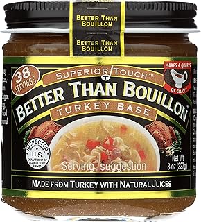 Better Than Bouillon Premium Turkey Base, Makes 38 Cups of Broth, 8 oz