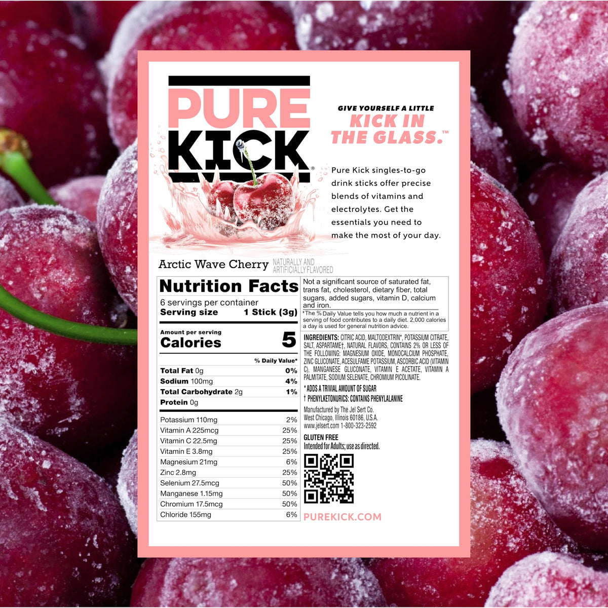 Hydration Singles To Go Drink Mix by PURE KICK – 0.11 Ounce (Pack of 72)