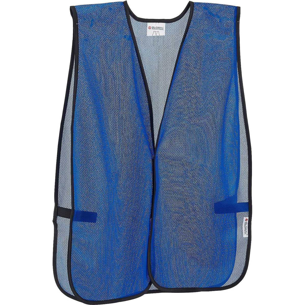 Mesh Hi-Vis Safety Vest by Global Industrial – One Size, Polyester, Blue, Model 641642B