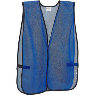 Mesh Hi-Vis Safety Vest by Global Industrial – One Size, Polyester, Blue, Model 641642B