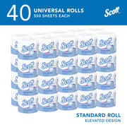 Scott Professional White / 550 Sheet (Pack of 40) / 40 Rolls Paper & Plastic