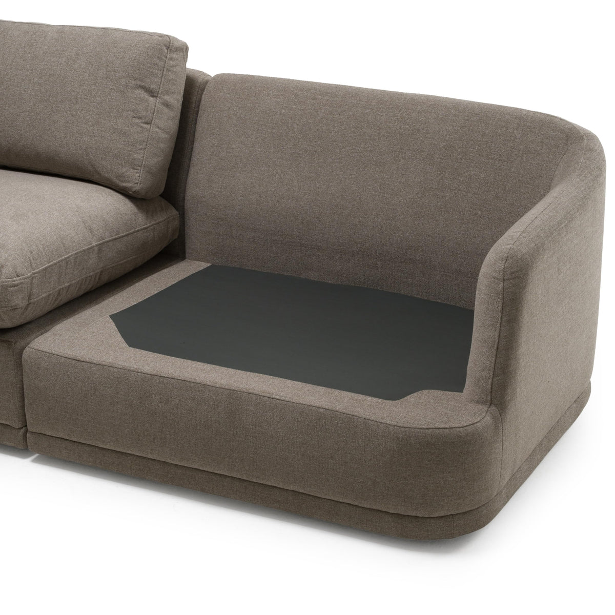 Chantry - Modern Grey Sand Fabric Sectional Sofa by Limari Home – Fabric, Grey, Model LIM-83256