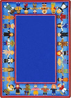 Joy Carpets Children of Many Cultures Rug, Multi, 7'8" x 10'9"