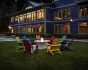 Nautical Adirondack Chair by Polywood – 32.81 inches x 29.25 inches x 36.25 inches, High Density Polyethylene (HDPE), Slate Grey, Model AD410GY