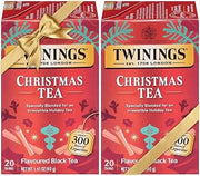 Twinings Christmas Tea, Flavored Black Tea Bags, 20 Count (Pack of 2)