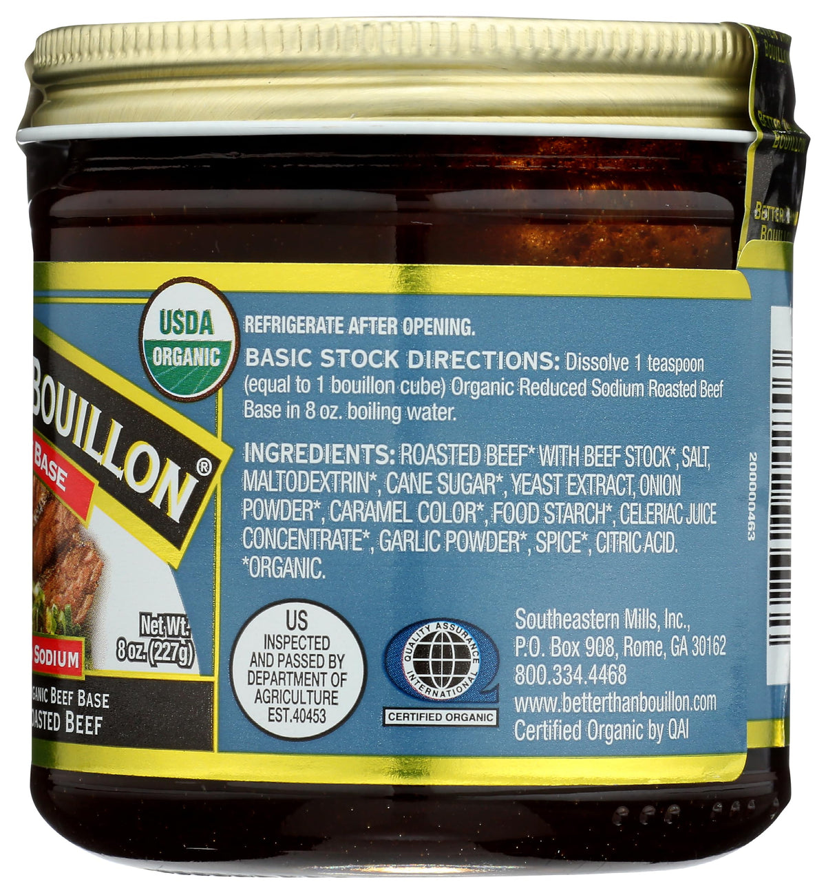 Bouillon Base Beef Roasted Organic, 8 Ounce by Better Than Bouillon – 8 Ounce (Pack of 1), Model 0098308227731