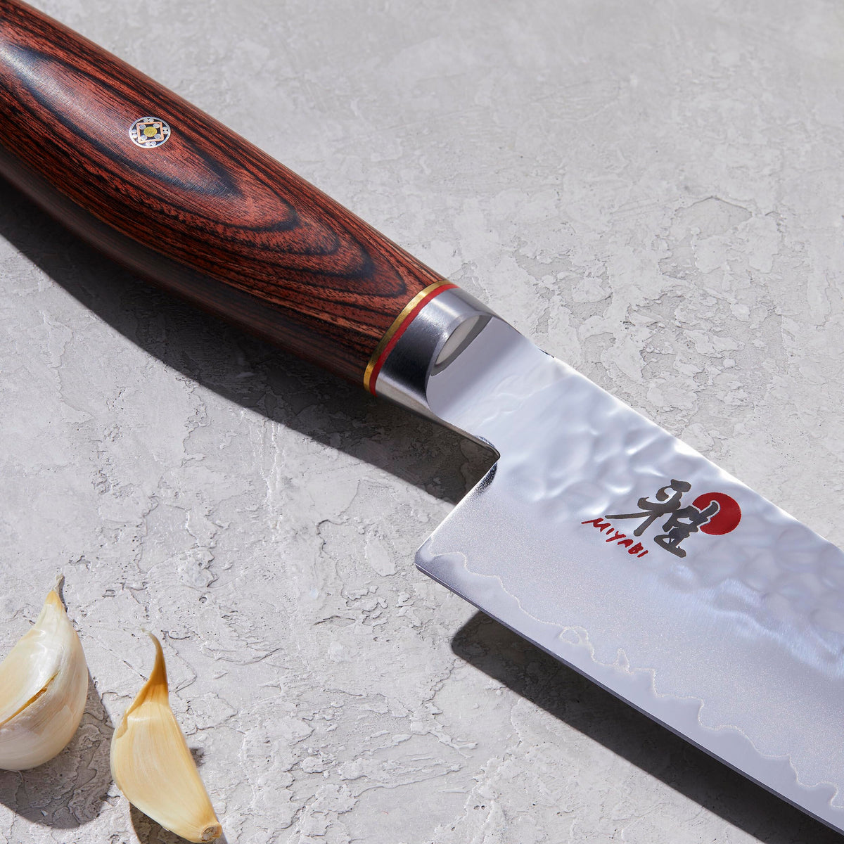 Chef's Knife by MIYABI – 6", SG2 Tsuchime Steel, Stainless Steel, Model 34073-163