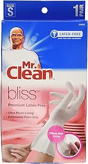 Mr. Clean Bliss Premium Latex-Free Gloves, Small, 4 Pair
