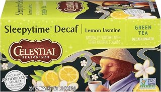 Celestial Seasonings Green Tea, Sleepytime Decaf Lemon Jasmine, Decaffeinated Sleep Tea, 20 Tea Bags (Pack of 6) (Packaging May Vary)