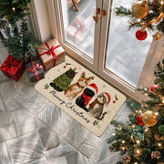 Baccessor Christmas Doormat, 17 x 29 Inches, Four Cats