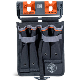 Mini Apron by KLEIN TOOLS – Tool Storage Apron, Nylon, Gray/Black/Orange, Model BC531S